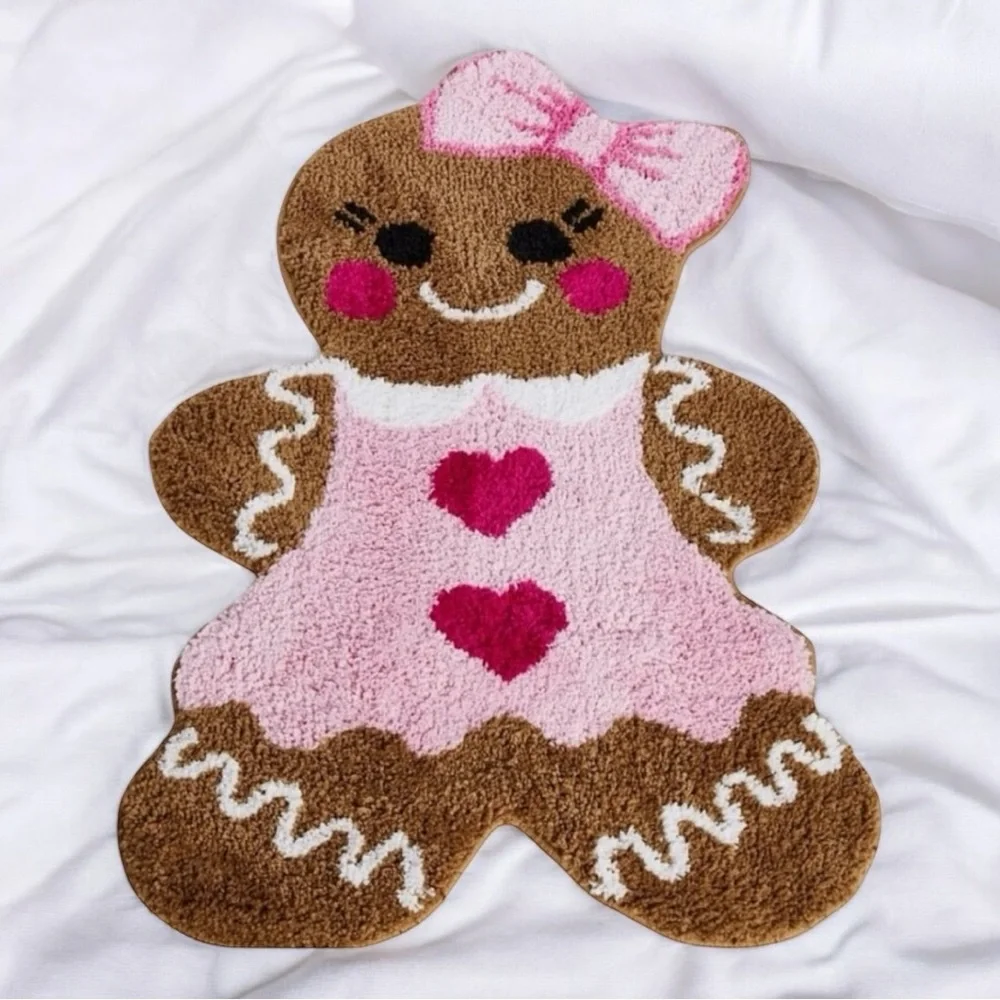 Gingerbread Girl Cookie Rug 💗 - Picture 1 of 4